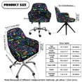 thumbnail image 7 of Xixirimido Trick Mushroom Halloween Pattern Office Arm Chair Cover Swivel Dining Chair Slipcover Curved Back Armrest Chair Covers Stretch Desk Chair Protector Cover for Home Office, 7 of 7
