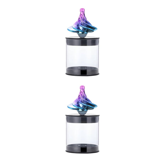 Vogacara Giroscopio neumático Juguete Descompresión Gyro Viento que sopla Peonza Adultos Estrés Ansiedad Alivio Juguete, color dual 2 colores 2piezas Vogacara CBP064220