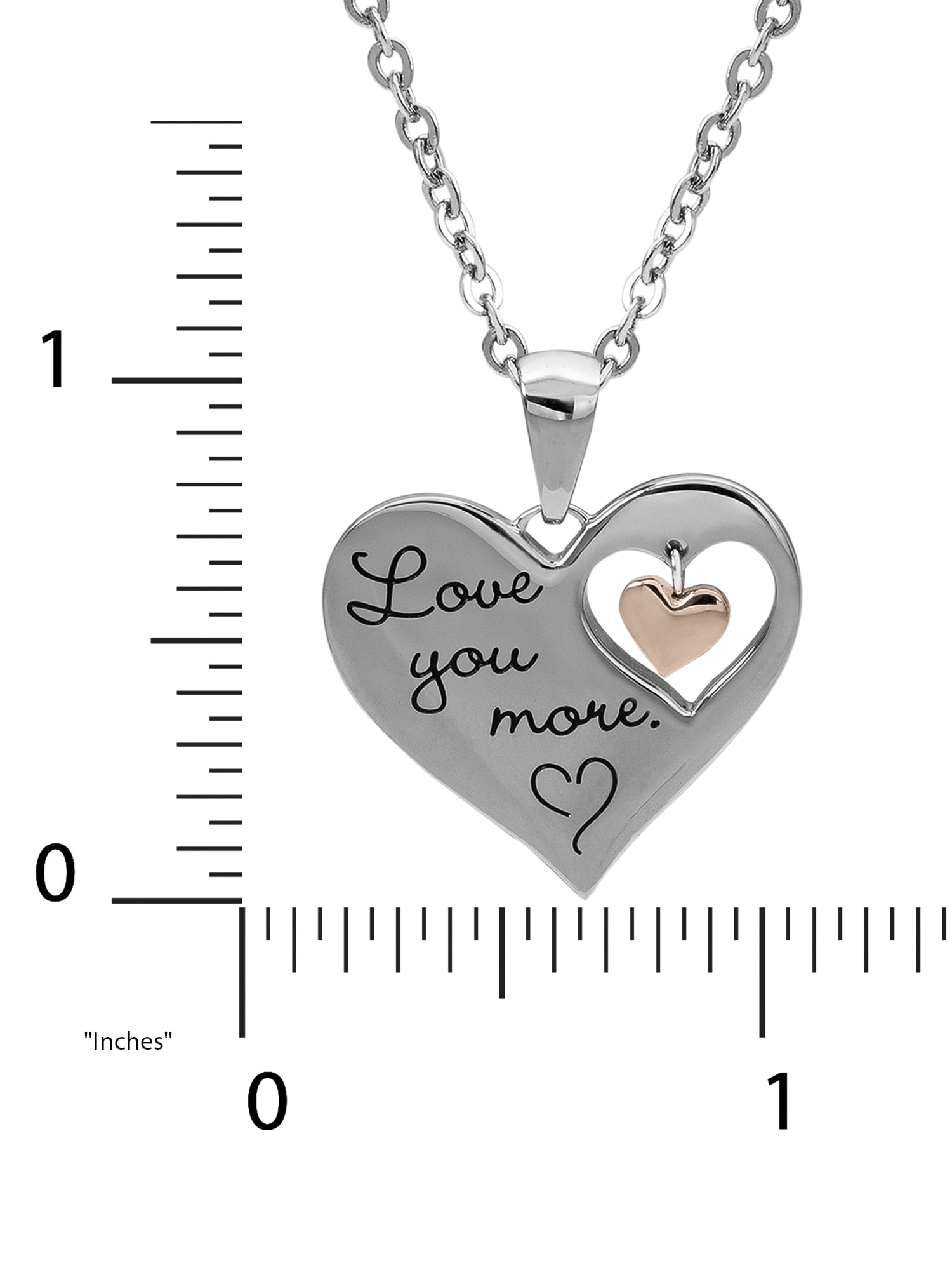Connections From Hallmark Connections From Hallmark Stainless Steel I Love You More Dangle Heart Pendant 18 Walmart Com Walmart Com Connections From Hallmark Connections From Hallmark Stainless Steel I Love You More Dangle Heart Pendant 18 Walmart Com Walmart Com