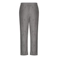 thumbnail image 4 of Men's Pants Cleanrance! Sweats for Men Elastic Waist Pants for Men Work Cargo Pants for Men Fashion Plaid Printed Straight Leg Trousers Drawstring Elastic Waist Loose Comfy Pants, 4 of 6