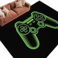 thumbnail image 2 of Green Game Controller Area Rug 6x9 FT, Non Slip Living Room Throw Carpet, Modern Art Gaming Handheld Black Washable Soft Large Floor Carpet Non-Shedding Rug for Bedroom Dining Room Play Room, 2 of 9