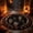 F, variant on 3D Haunted Staircase Round Area Rug, Quilted Soft Fabric Abyss Depth Illusion Mat with Ghost Skeleton Pumpkin Print, Non‑Slip Floor Carpet for Indoor Halloween Decoration, Styles Available