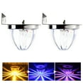 thumbnail image 1 of 2-Pack LED Side Marker Lights for Trucks, LED Mini Watermelon Light for Semi Truck, Amber Clear Lens Mini Lights with Stainless Steel Bracket, 1 of 8