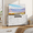 White, variant on Tydimor TV Stand for TVs up to 55", Media Console for Living Room, Entertainment Center with Cabinet Storage, White
