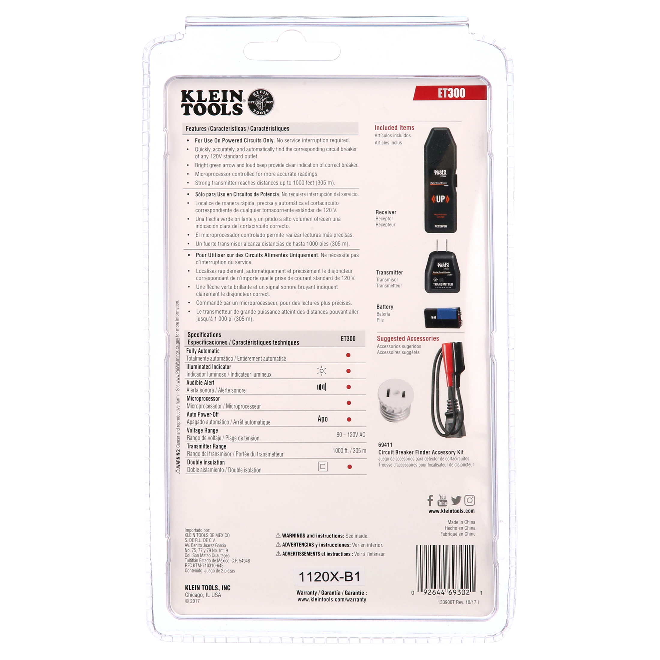 Klein Tools ET300 Digital Circuit Breaker Finder