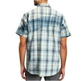 thumbnail image 4 of Handshe Mens Plaid Button Down Shirts Mens Short Sleeve Western Shirts Two Pocket Regular Fit Mens Button up Casual Shirts, 4 of 5