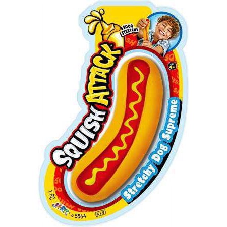 Squish Attack Hot Dog Squeeze Toy