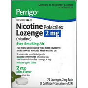 2 Pack Perrigo 2mg Mint Nicotine Lozenge 72 Count Each