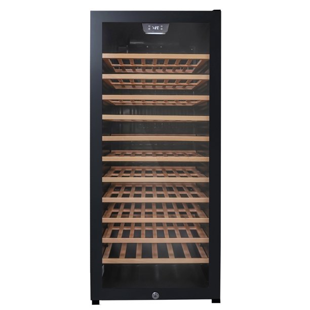 Danby 94 Bottle Freestanding Wine Cooler in Black DWC94L1B Walmart