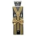 thumbnail image 3 of Ensembles de Bretelles Unis Noeud Papillon Champagne Or, 3 of 3