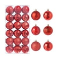 thumbnail image 2 of 50% Off Clear! 72Pcs Christmas Tree Ornaments , Shatterproof Christmas Ornaments Set Decorations for Xmas Tree Balls 30mm/1.18", 2 of 5