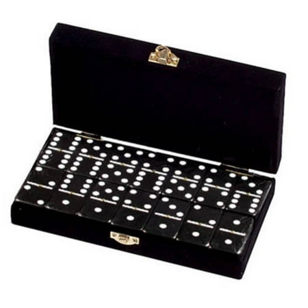 Marion Double 6 Dominoes in Velvet Case