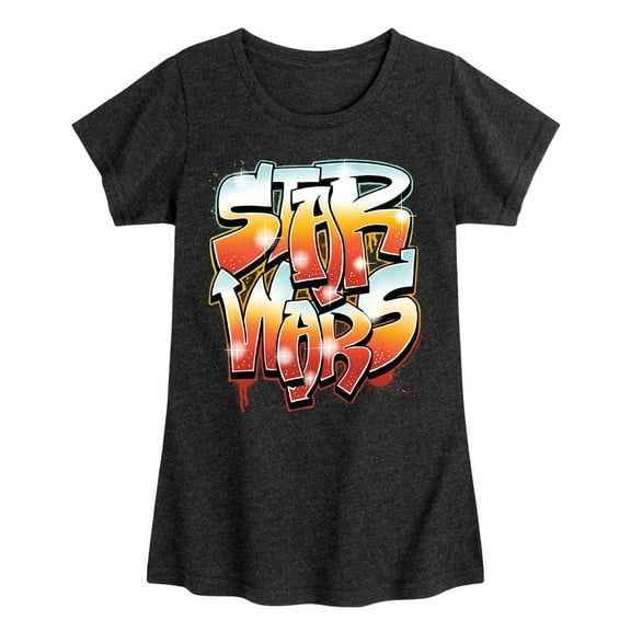 Star Wars - Graffiti - Toddler And Youth Girls Fitted Short Sleeve Tee