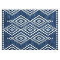 thumbnail image 2 of Addison Rugs Chantille Indoor/Outdoor Transitional Diamonds Navy Washable Rectangle Rug, 1'8" x 2'6", 2 of 6