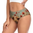 thumbnail image 2 of Fotbe Rose Cute Guinea Pig Calzones Estampados para Mujer – Ropa Interior de Algodón, Cómoda, Suave y Elástica-Large, 2 of 6