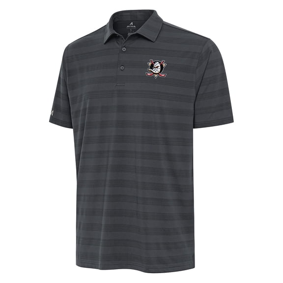 Men's Antigua Pewter Anaheim Ducks Tunnel Polo