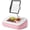 Pink, variant on Lap Tablet Pillow Stand with Snack Bowl, 360° Rotating iPad Holder, Orange