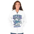thumbnail image 4 of The Smurfs Kanji Respect the Hustle Unisex Plus Size Zip Hoodie Brisco Brands 2X, 4 of 5