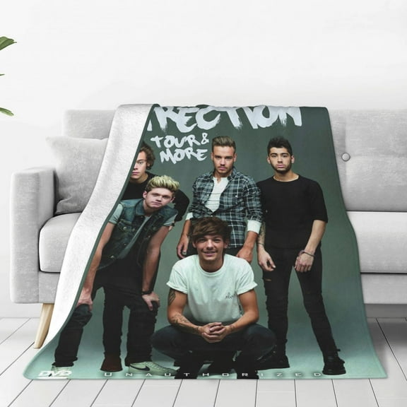 One Direction Throw Blanket Couch Bed Sofa Soft Lightweight Warm Cozy Flannel Fleece Bed Blanket For Kids Adults Gift Multiple Sizes Available 40"X30"