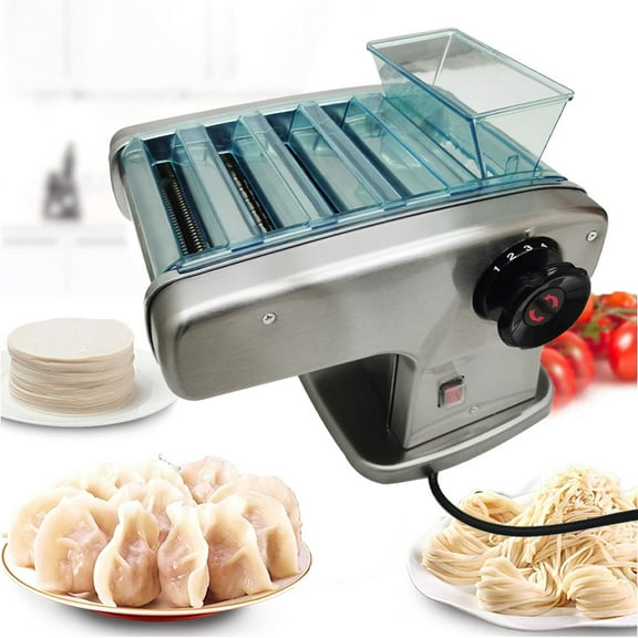 Household Electric Pasta Press Maker Noodle Machine Dumpling Wrapper Machine with Four Different Blades