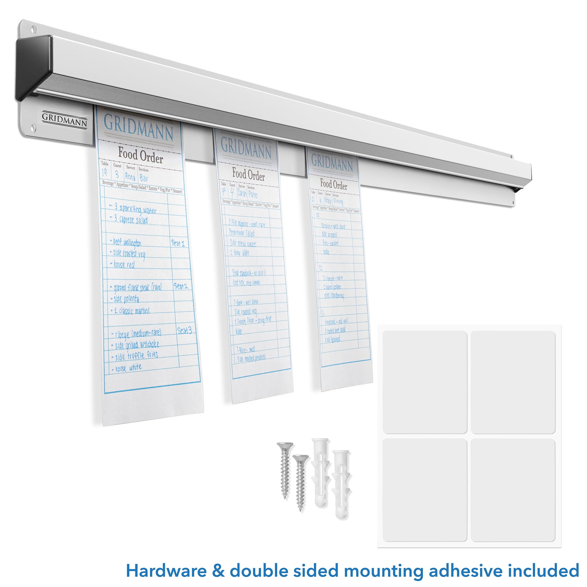 Slide Check Rack 60 Cm Ticketbestellhalter Aluminiumlegierung Wandmontage für Küchenrestaurant Slide Check Rack 60 Cm Ticketbestellhalter Aluminiumlegierung Wandmontage für Küchenrestaurant