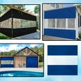 thumbnail image 6 of Covers & All Outdoor Clear Panel Curtain, 18 Oz Tarp Tuff Waterproof & UV Resistant Material with Rustproof Grommets, Multi-Purpose Ideal for Outdoors/Indoors (10' H X 4' W feet, Blue), 6 of 6