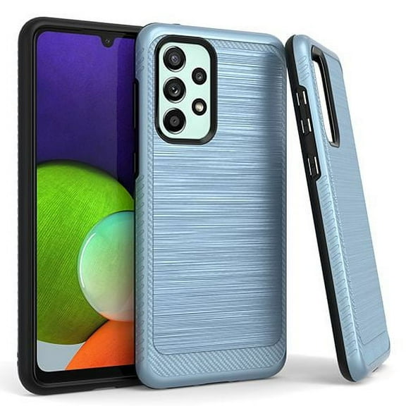 Bemz Brushed Metal Case for Samsung Galaxy A33 5G (Shockproof Cover) - Blue