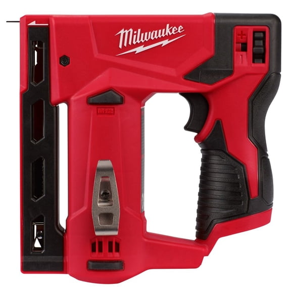 Milwaukee M12 12-Volt Lithium-Ion Cordless 3/8 in. Crown Stapler (Tool-Only) (New Open Box)