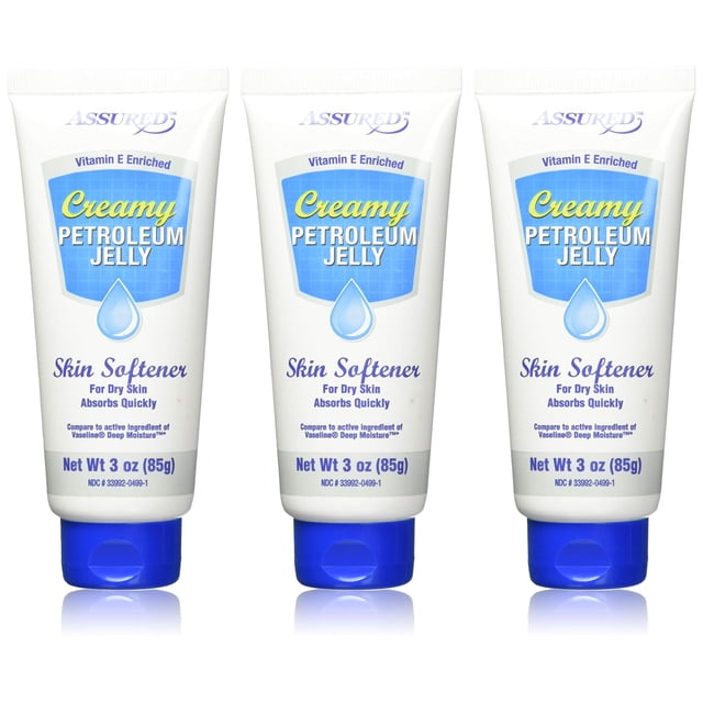 Crema de manos Assured Creamy Petroleum Jelly 90 ml (paquete de 3)