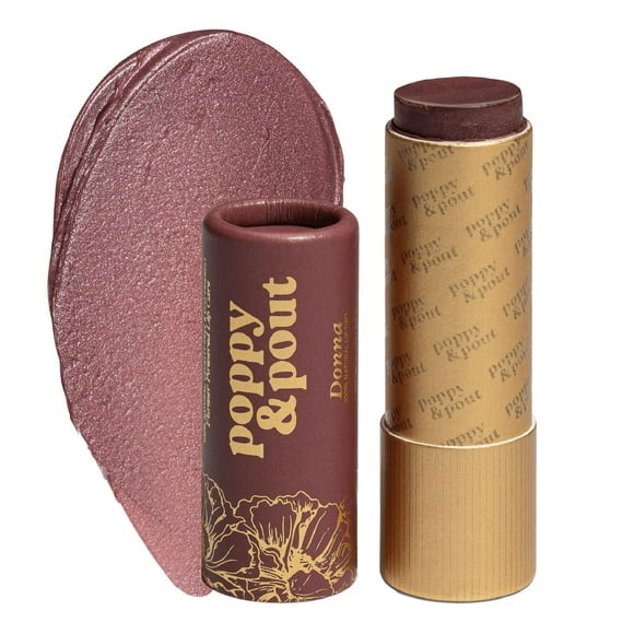 Tinte labial Poppy & Pout de cera de abejas totalmente natural con vitamina E (Donna)