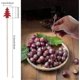 thumbnail image 2 of 100 Christmas Tree Shape Cocktail Picks, Cocktail Picks Sandwich Fruit Sticks Pearl Toothpicks Decor-DF, 2 of 5