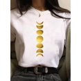 thumbnail image 1 of Maycaur, nueva y divertida camiseta con estampado de luna, camisas blancas y negras para mujer, camiseta de manga corta con cuello redondo a la moda, camisetas de verano, camiseta informal Tan Jianjun unisex, 1 of 2