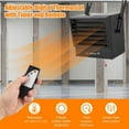 thumbnail image 3 of 7500W Electric Garage Heater, 240v Ceiling Mount Garage Space Heater with Remote Control, Fan-Forced, Overheat Protection, Digital Thermostat, 12-Hour Timer, Ideal for Garage & Workshop, 3 of 7