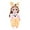A, variant on Adorable 12-Inch Plush Doll with Removable Animal Costume Perfect Gift for Kids, Toddlers, and Collectors