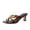 Tortoise, variant on Cushionaire Shana Clear Jelly Strap Heels for Women, Flared Kitten Heel Slide with Cushioned Footbed and Split Toe