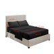 thumbnail image 2 of Kearding Juego de ropa de cama para el hogar Sábana Funda de colchón Funda de almohada Juego de ropa de cama de poliéster de color sólido Juegos de cama negro reina Kearding HA6267-28B, 2 of 6