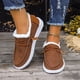 thumbnail image 1 of Zapatos de mujer de talla grande con relleno de algodón, de otoño e invierno, de estilo europeo y americano, con punta redonda, cordones, forro polar, cálidos y peludos, 1 of 5