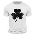 thumbnail image 3 of Jinhomg Mens Casual Holiday T-Shirt Novelty Funny Letter Print St Patricks Day Tees Lightweight Comfy Short Sleeve Crew Neck Tops White M, 3 of 6