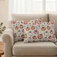 thumbnail image 2 of Pink Pumpkins Outdoor Waterproof Pillow Covers, Thanksgiving Abstract Retro Country Rustic Decorative Rectangle Throw Pillowcase Sofa Cushion Sham for Patio/Couch/Chair, 20"x12" 2 Pack, 2 of 8
