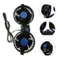 thumbnail image 1 of OULII Ventilateur Électrique Auto Double Tête Portable Silencieux Faible Consommation Ventilateur de Voiture, 1 of 8