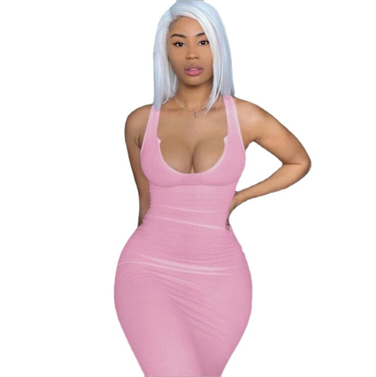 cleavage bodycon dress
