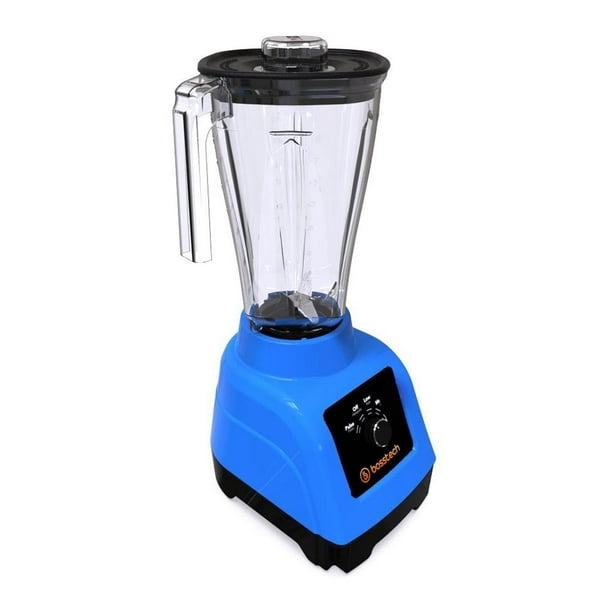 Licuadora Bosstech 550 watts 3 velociades con Vaso de plastico de 2 lts Azul