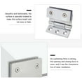 thumbnail image 3 of 1 Set Shower Room Hinge Wine Cabinet Clamp Practical Glass Door Clamp Hinge, 3 of 8