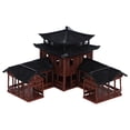 thumbnail image 1 of Miangastore 1Set Chinese Inn Model Plastic Architectural Figurine For Home Garden Aquarium Collectors Hobbyists, 1 of 8
