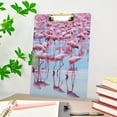 thumbnail image 5 of FMSHPON Flamingo Clipboard Hardboard Wood Nursing Clip Board and Pull for Standard A4 Letter 13x9 inches, 5 of 7