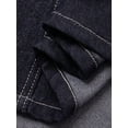 thumbnail image 3 of Womens Blue Asymmetrical Pleated Denim Midi Skirt Casual Style, 3 of 8