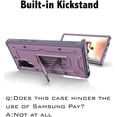 thumbnail image 3 of ArmadilloTek Vanguard Case Compatible with Samsung Galaxy Note10+ Plus Military Grade Full-Body Rugged with Built-in Kickstand [Screenless Version] - Purple, 3 of 5