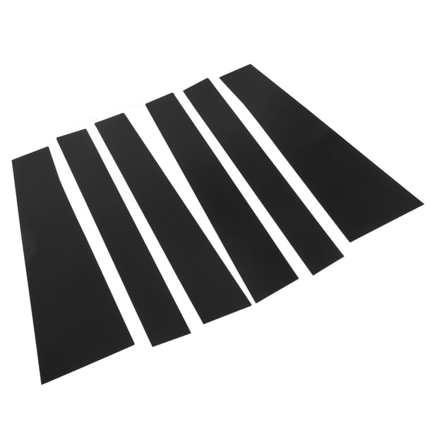 Moldura para pilar de ventana, 6 piezas, cubierta para poste de ventana de puerta de automóvil, moldura para poste de pilar de ventana, respuesta rápida