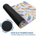 thumbnail image 6 of Long Mouse Pads for Desk,Rainbow Watercolor Feather Pattern Desk Mats on Top Of Desks, Desk Mouse Pad Extra Large with 3mm Non-Slip Base and Stitched Edge for Gaming,Office,Work,Home 35.4"x15.7", 6 of 6