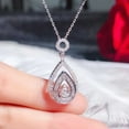 thumbnail image 5 of Women's Flash Zircon Geometric Pendant Necklace Collection - Shiny Inlaid Zircon Jewelry for Every Occasion, 5 of 7